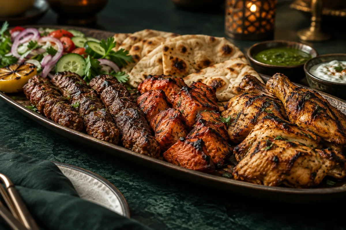 Editorial illustration for Mixed Grill Basics: Kebabs, Tikka, Chops and Wings