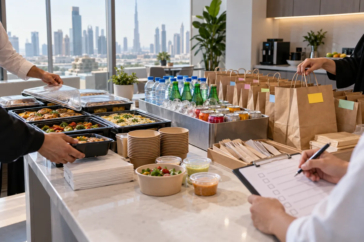Editorial illustration for Ordering Food for a Group in Dubai: A Worked Example