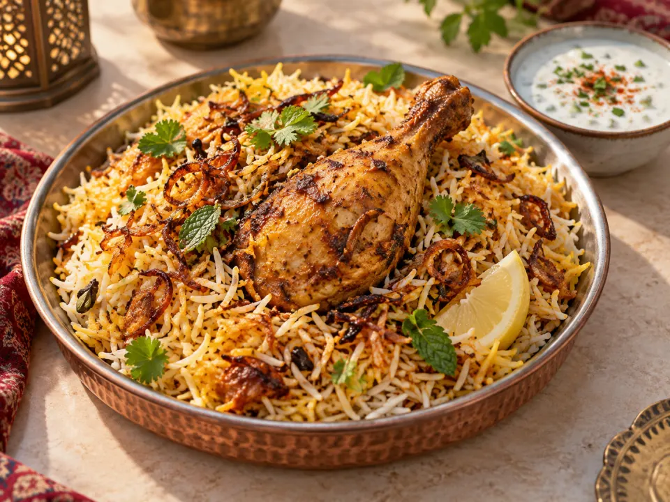 Editorial representation of Chicken Biryani