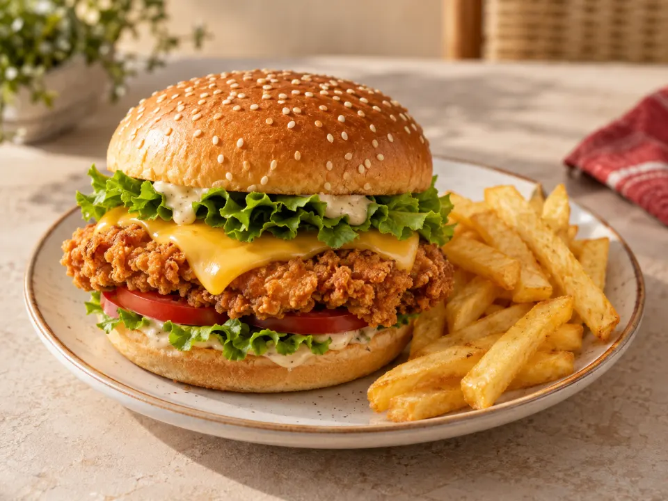 Editorial representation of Zinker Burger